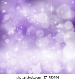 Colorful background with bright bokeh and particles