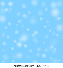 Colorful background with bright bokeh and particles. Vector.