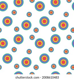 Colorful background with bright circles pattern.