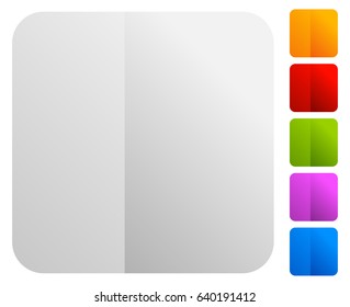 Colorful background with bright, colorful gradients. Colorful button, badge backgrounds set