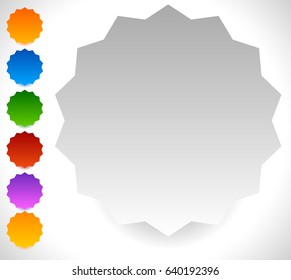 Colorful background with bright, colorful gradients. Colorful button, badge backgrounds set