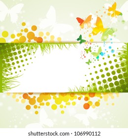 Colorful background with butterfly