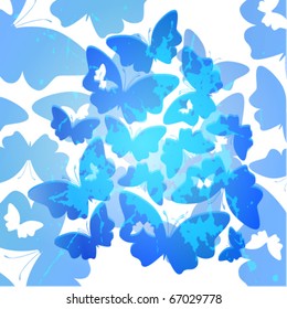 Colorful background with butterfly