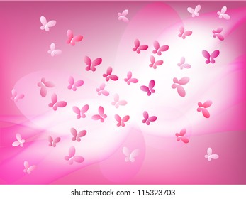 Colorful background with butterfly. Vector.