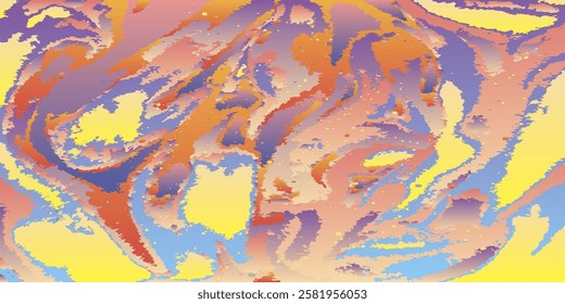 Colorful background of chaotic spots. Abstract rainbow background. Vector illustration