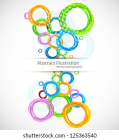 Colorful background with circles