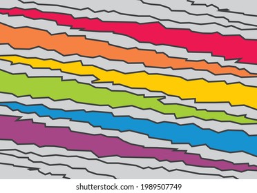 Colorful background with claw lines pattern