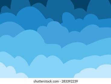 Fondo colorido con nubes