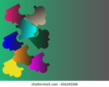 colorful background  of color shape
