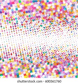 Colorful background of colored circles