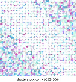 Colorful background of colored circles