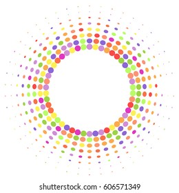 Colorful background of colored circles