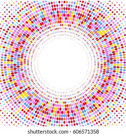 Colorful background of colored circles