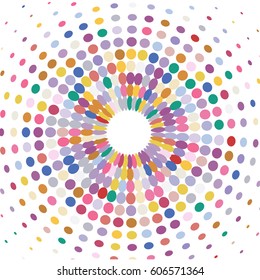 Colorful background of colored circles