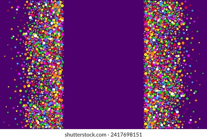 Colorful background with colored dots with space to write and publish party and carnival flyers
