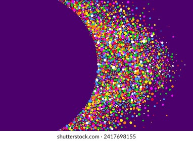 Colorful background with colored dots with space to write and publish party and carnival flyers