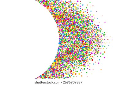 Colorful background with colored dots with space to write and publish party and carnival flyers