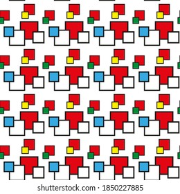 Fondo colorido de cuadros de colores diferentes