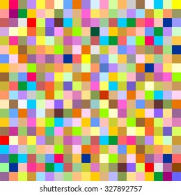 Colorful background of colored squares of different colors