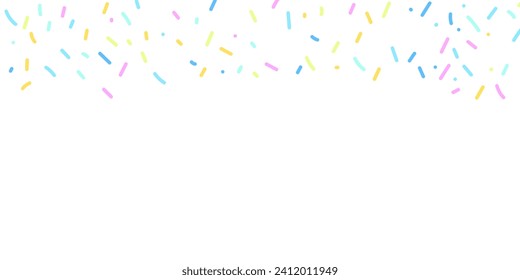 Colorful background with confetti for carnival banner, greeting card. Bright background for party, birthday party with confetti.