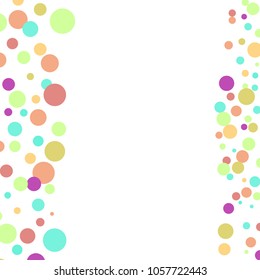 Colorful background with confetti. Vector Illustration.