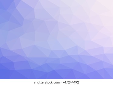 Colorful background consisting from blue triangles of different colors in a row next to each other and one below the other. Pixel abstract background. Mosaic of geometric elements 