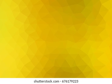 Colorful background consisting of light and dark yellow triangles. Mosaic backdrop of geometric elements. Abstract stacked pattern 
