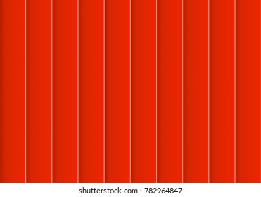 Colorful background consisting of red rectangle  in a row next to each other. Mosaic of geometric elements. Red vertical louver of parts