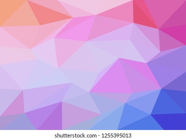 Colorful background consisting of triangles of different colors in a row next to each other and one below the other. Pixel abstract background. Mosaic of geometric elements 