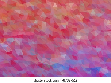 Colorful background consisting of triangles of different colors in a row next to each other and one below the other. Pixel abstract background. Mosaic of geometric elements 