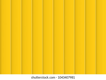 Colorful background consisting of yellow rectangle in a row next to each other. Mosaic of geometric elements. Yellow vertical louver of parts 
