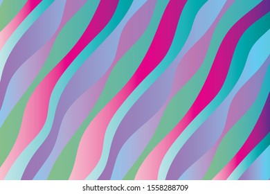 Colorful background with curved gradient lines. Pattern design for banner, poster, flyer, card, cover, brochure