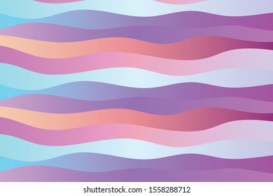 Colorful background with curved gradient lines. Pattern design for banner, poster, flyer, card, cover, brochure