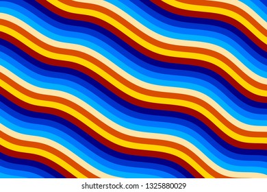 Colorful background with curved lines. Pattern design for banner, poster, flyer, card, postcard, cover, brochure