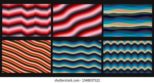 Colorful background with curved lines. Pattern design for banner, poster, flyer, card, postcard, cover, brochure