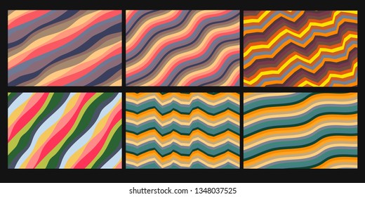Colorful background with curved lines. Pattern design for banner, poster, flyer, card, postcard, cover, brochure