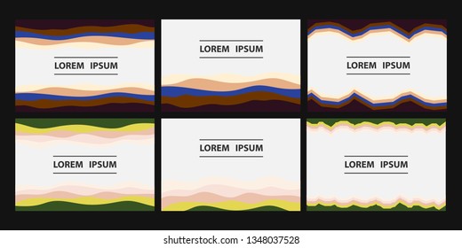 Colorful background with curved lines. Pattern design for banner, poster, flyer, card, postcard, cover, brochure
