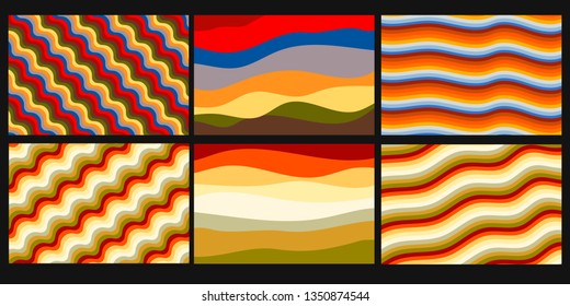 Colorful background with curved lines. Pattern design for banner, poster, flyer, card, postcard, cover, brochure