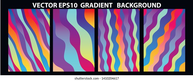 Colorful background with curved lines. Pattern design for banner, poster, flyer, card, cover, brochure