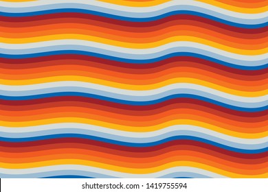 Colorful background with curved lines. Pattern design for banner, poster, flyer, card, cover, brochure