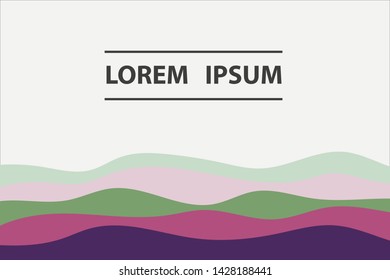 Colorful background with curved lines. Pattern design for banner, poster, flyer, card, cover, brochure