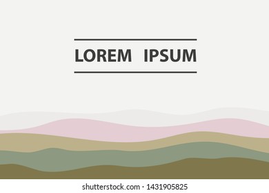 Colorful background with curved lines. Pattern design for banner, poster, flyer, card, cover, brochure