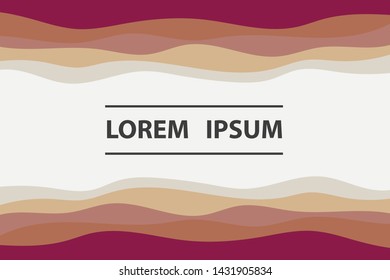 Colorful background with curved lines. Pattern design for banner, poster, flyer, card, cover, brochure