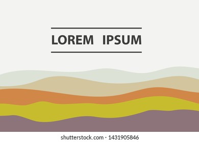 Colorful background with curved lines. Pattern design for banner, poster, flyer, card, cover, brochure