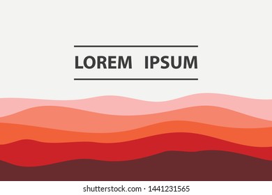 Colorful background with curved lines. Pattern design for banner, poster, flyer, card, cover, brochure