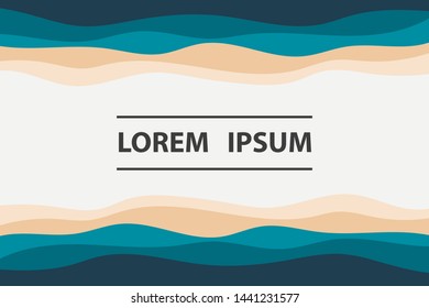 Colorful background with curved lines. Pattern design for banner, poster, flyer, card, cover, brochure