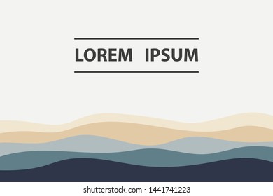 Colorful background with curved lines. Pattern design for banner, poster, flyer, card, cover, brochure