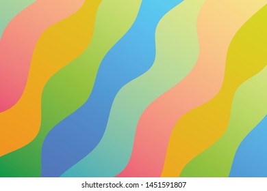 Colorful background with curved lines. Pattern design for banner, poster, flyer, card, cover, brochure