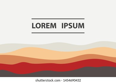 Colorful background with curved lines. Pattern design for banner, poster, flyer, card, cover, brochure	