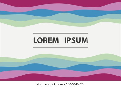 Colorful background with curved lines. Pattern design for banner, poster, flyer, card, cover, brochure